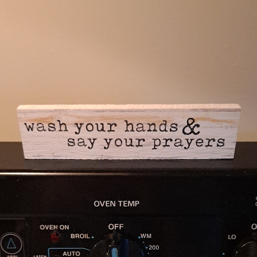 Decorative Wooden Sign with Inspirational Message